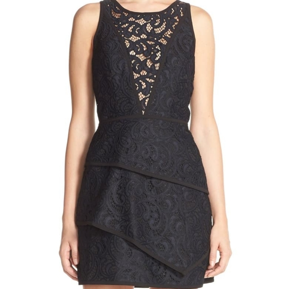 BCBG
'Hannah' Tiered Lace Fit & Flare Dress - Picture 1 of 6